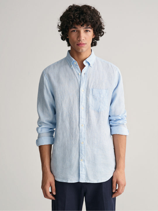 GANT REG LINEN HOUNDSTOOTH SHIRT