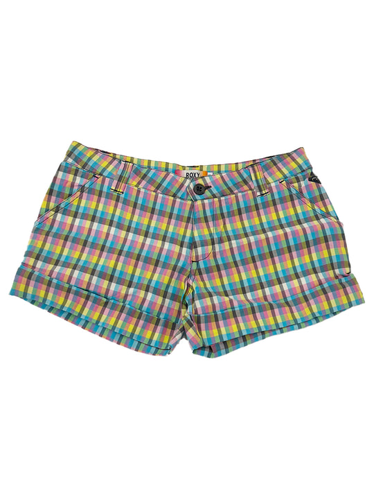 Roxy Bright Multi-coloured Chequered Shorts