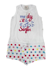 Roxy Girls Mini Doo Dots White Vest