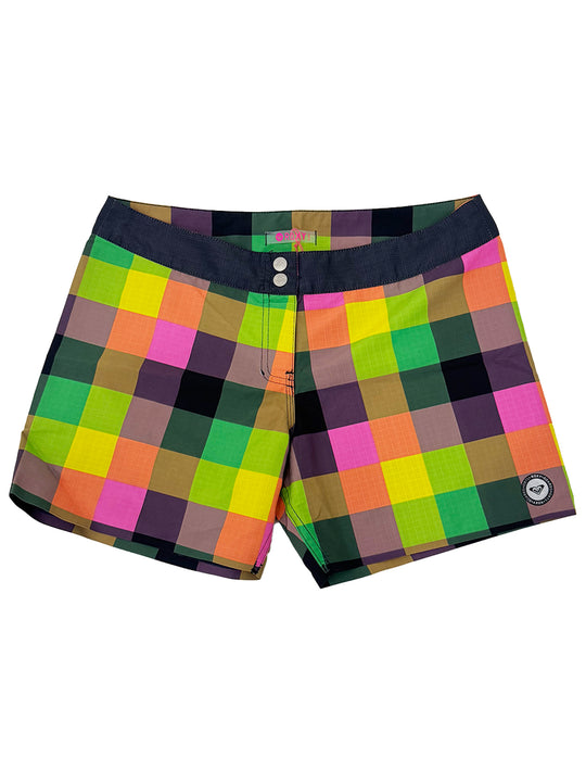 Roxy Multi-coloured Chequered Board Shorts