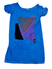 Roxy Blue Dresses with Coloured Print