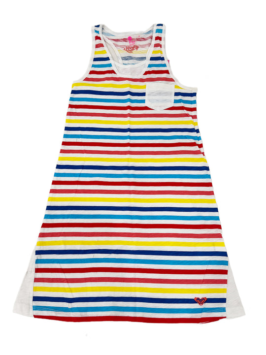 Roxy White Summer Striped Dresses