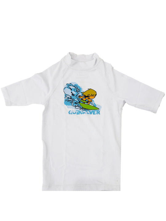 Quiksilver Junior White  Swimming Top