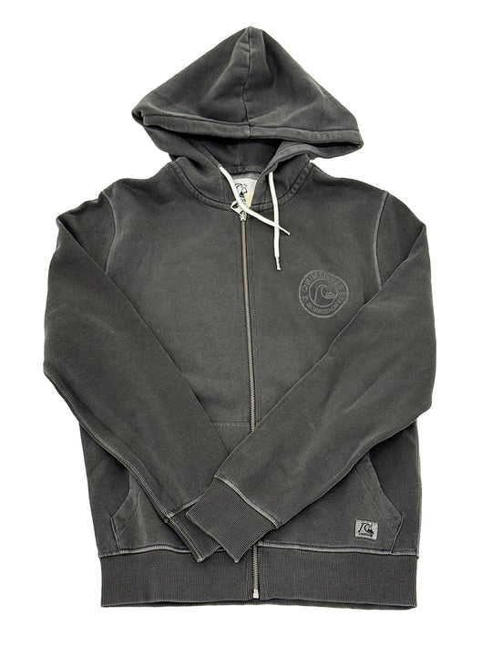 Quiksilver Mens Grey Zipped Hooded Sweatshirt