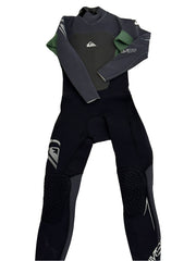 Quiksilver Mens Grey & Green Wet Suit