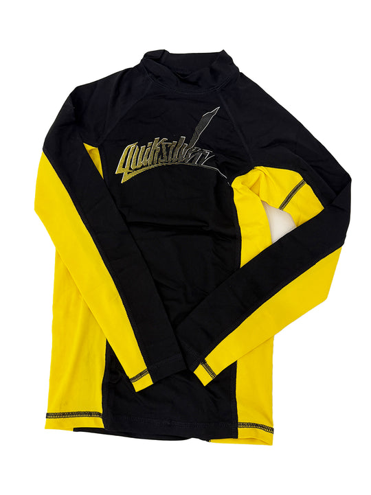 Quiksilver Junior Black & Yellow  Swim Top