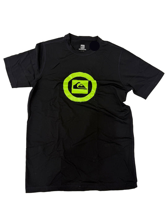 Quiksilver Junior Black & Green Swimming Top