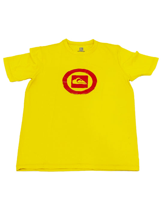 Quiksilver Junior Red & Yellow  Swimming Top