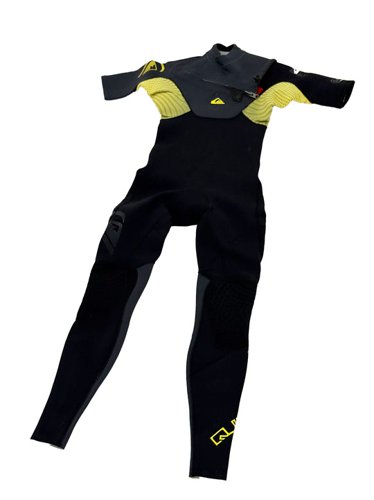 Quiksilver Mens Grey & Yellow Wet Suit