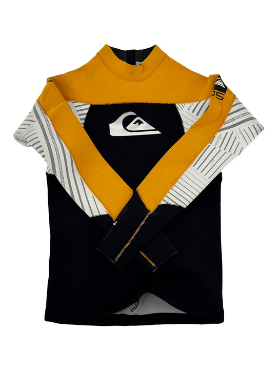 Quiksilver Mens Black & Orange Wetsuit Top