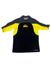 Quiksilver Boys Grey & Yellow Wet Suit Top