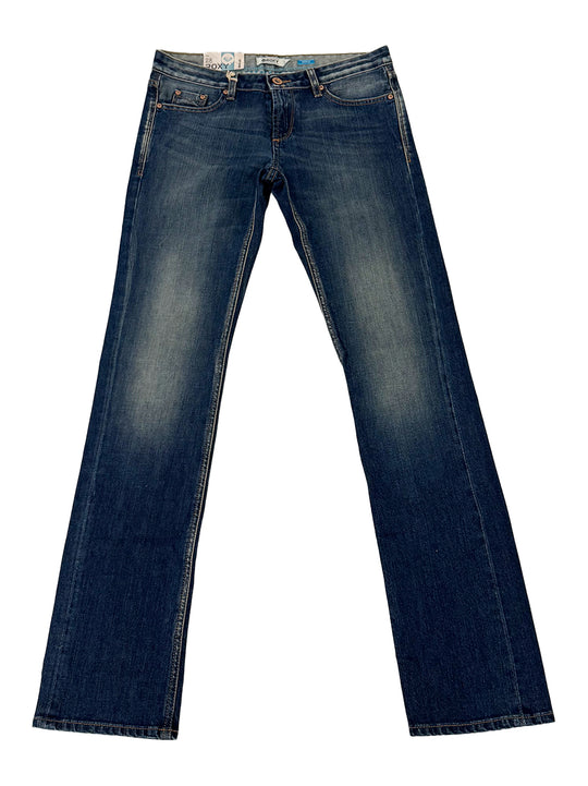 Roxy Navy Washed Denim Jeans