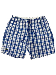 Lacoste Navy White Check SW2 Swim Shorts