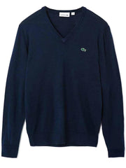 Lacoste V-Neck Navy Sweater