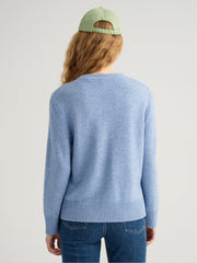 Gant Lt Blue Melange Cashmere Crew Neck