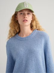 Gant Lt Blue Melange Cashmere Crew Neck