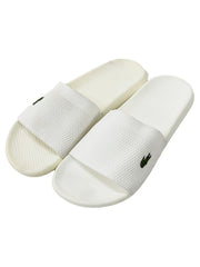 Lacoste White Flip Flops