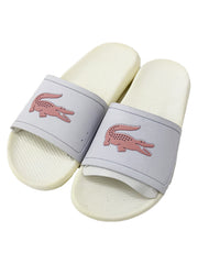 Lacoste White Light Pink Flip Flops