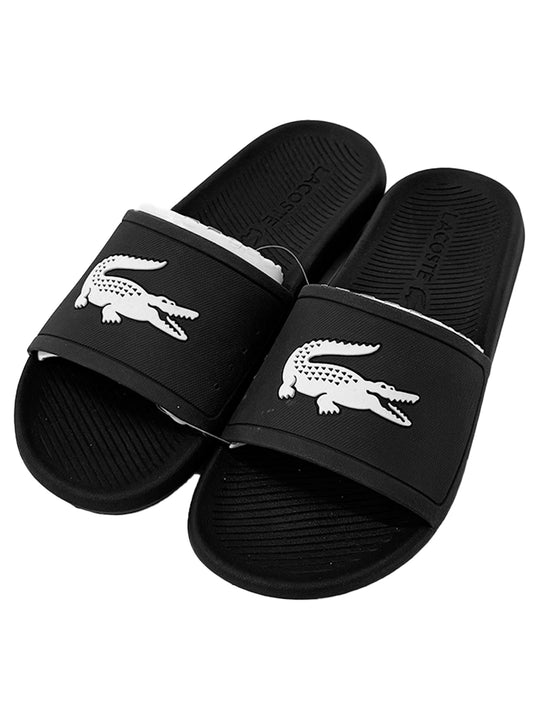 Lacoste Black White Croco 119 Slide