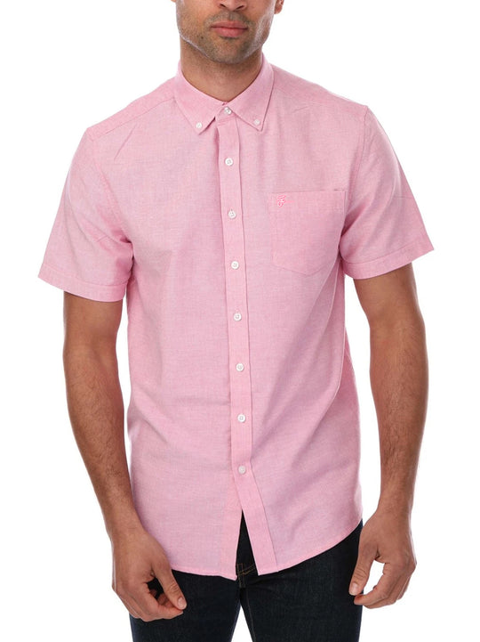 Farah Drayton SS BD SOL Pink Shirt