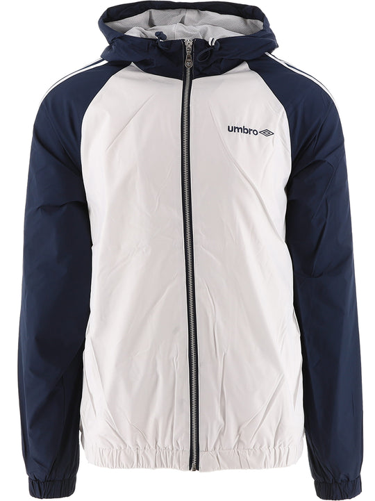 Umbro White/Navy Hooded Kagool