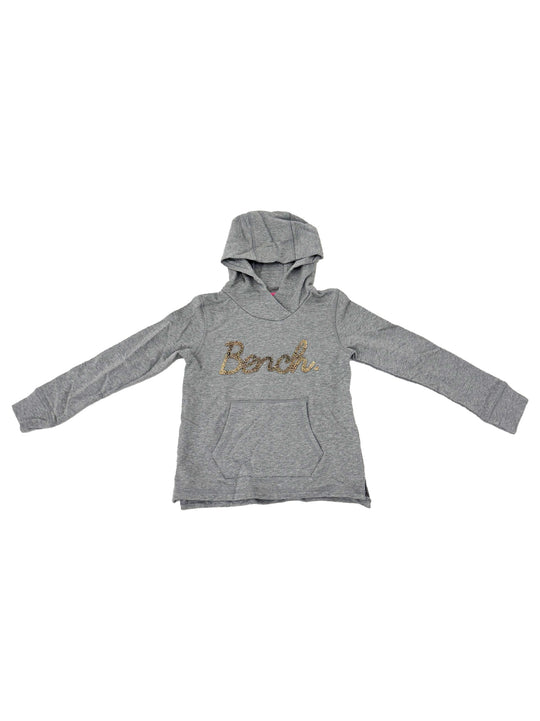 Bench Grey Textured Logo Hoody