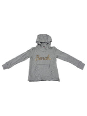 Bench Grey Textured Logo Hoody