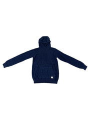 Bench Navy Hooded Overhead Knit Jumper