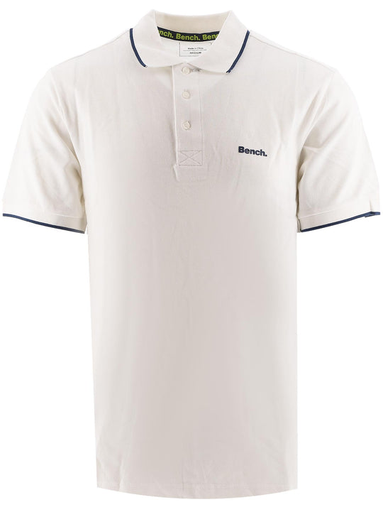 Bench White Logo Polo Shirt