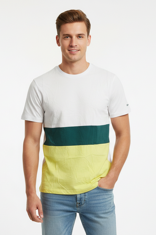 Bench White Crew Neck T-Shirt