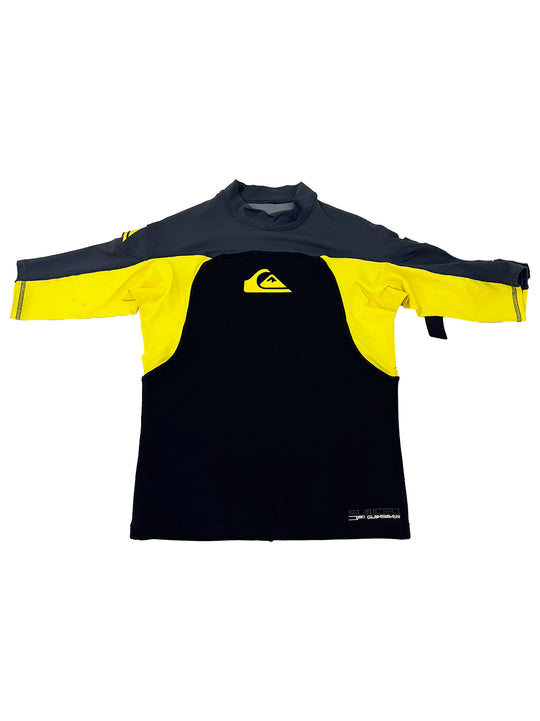 Quiksilver Mens Yellow & Black Wetsuit Top