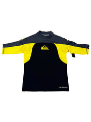 Quiksilver Mens Yellow & Black Wetsuit Top