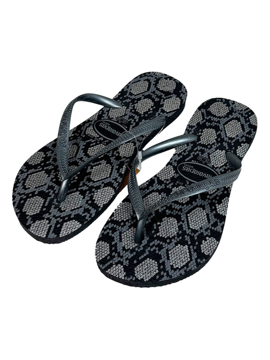 Havaiana Slim Mafa Preto Flip Flops