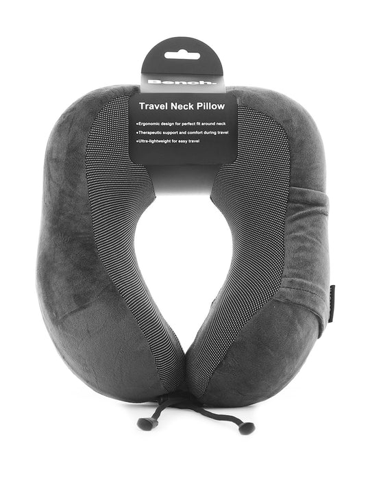 Bench Grey Memory Foam Deluxe Travel Pillow