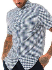 Farah Belthrop SS BD Aegean Blue Shirt