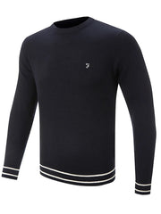 Farah Highcrost Crew Neck Navy Sweater