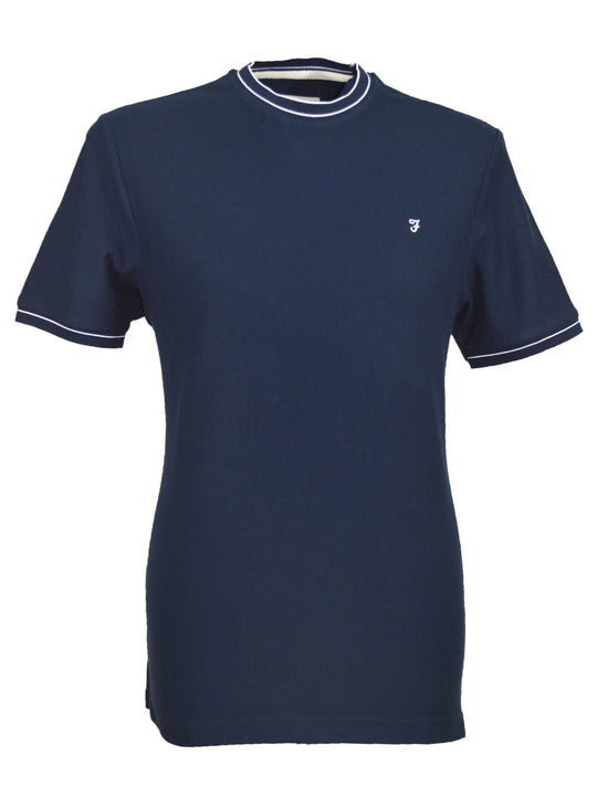 Farah Liverpool Honeycomb Dark Navy T-shirt