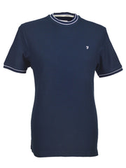 Farah Liverpool Honeycomb Dark Navy T-shirt