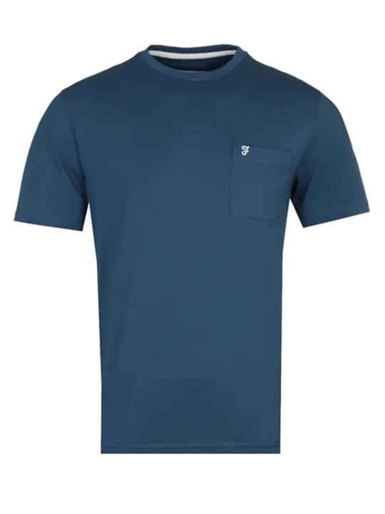Farah Edwards Pocket Farah Teal T-shirt