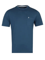 Farah Edwards Pocket Farah Teal T-shirt