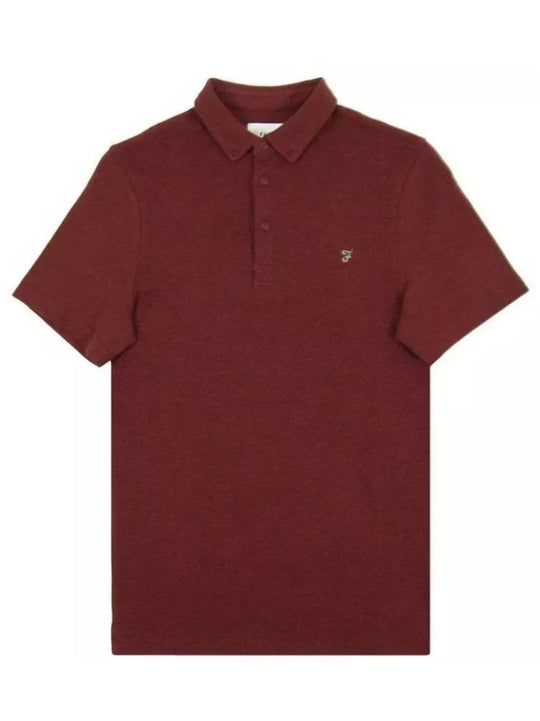 Farah George SS Vintage Rust Polo