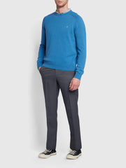 Farah Roachman Sharkskin 4 Denim Blue Trousers