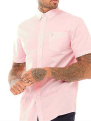 Farah Drayton SS BD SOL F1 Pastel Pink Shirt