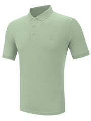 Farah Cove 100 SS Solid Pastel Green Polo