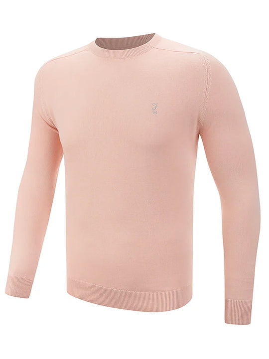 Farah Pablo 100 Crew Neck Pastel Pink Sweater