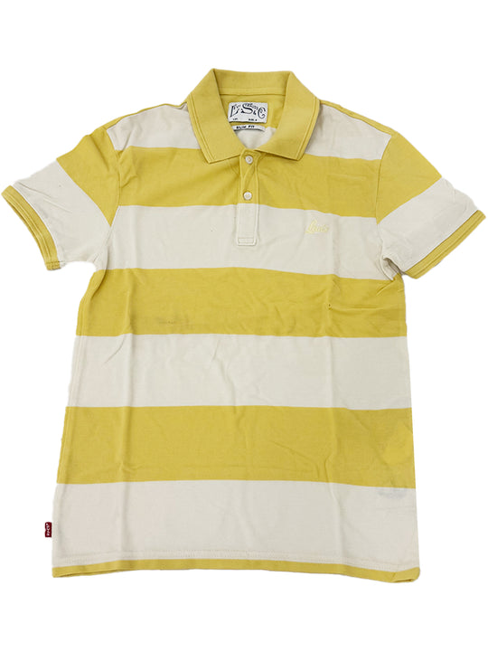 Levi Mens Slim Fit Yellow Polo Shirt