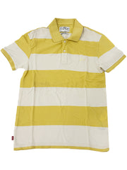 Levi Mens Slim Fit Yellow Polo Shirt