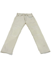 Levi Womens White Distressed Jeans