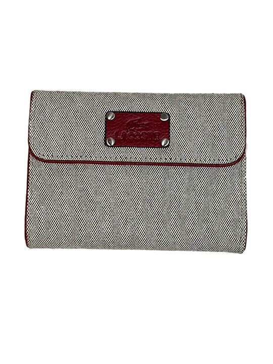 Lacoste Beige Small Zip Wallet