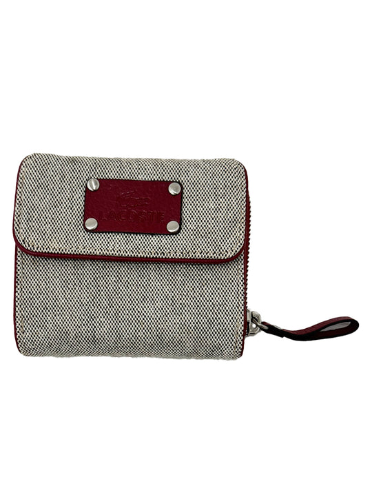 Lacoste Beige Small Zip Wallet